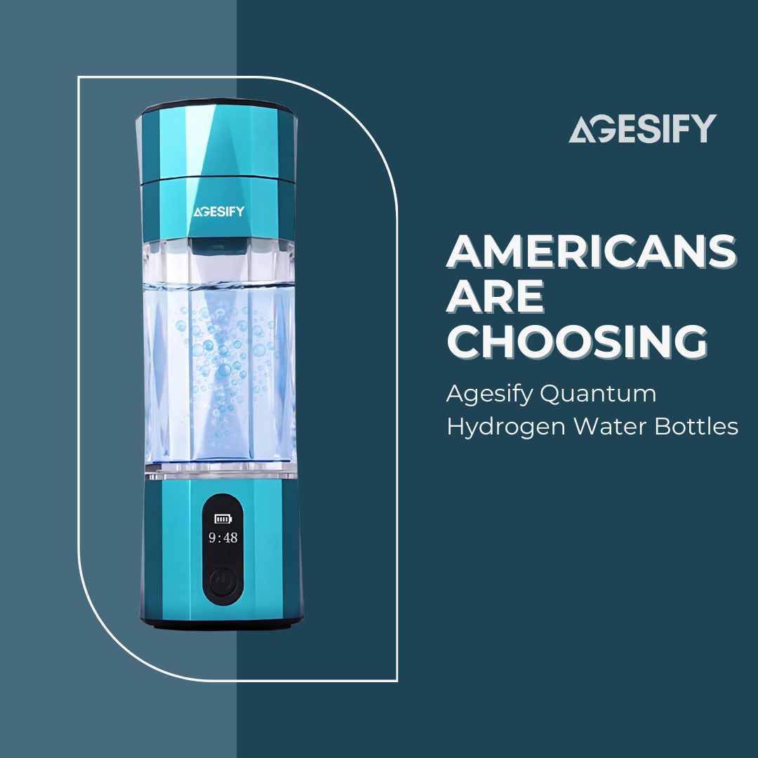 Health-conscious Americans using Agesify Quantum hydrogen water bottle for wellness